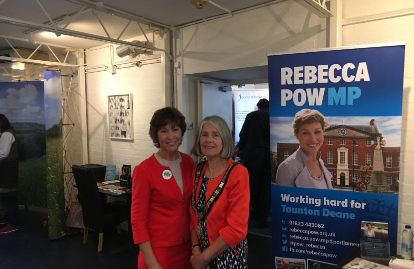 Rebecca Pow MP & Mayor of Taunton Deane, Vivienne Stock Williams