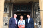 Rt Hon Sir Patrick McLoughlin MP with Rebecca Pow MP and Giuseppe Fraschini, Chairman of Taunton Deane Conservatives