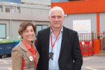 Rebecca Pow with Construction Director Nigel Cann (photo credit Alan Lockyer)