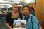 Rebecca Pow with Helen Browning, CE of the Soil association 