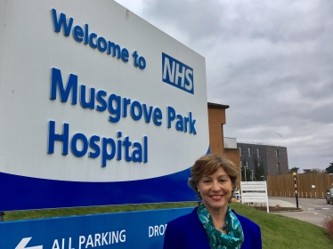 Rebecca Pow MP at Musgrove Park Hospital