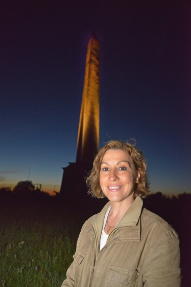 Rebecca Pow and the Wellington Monument